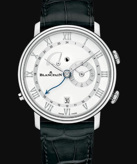 Review Blancpain Villeret Watch Review Réveil GMT Replica Watch 6640 1127 55B - Click Image to Close